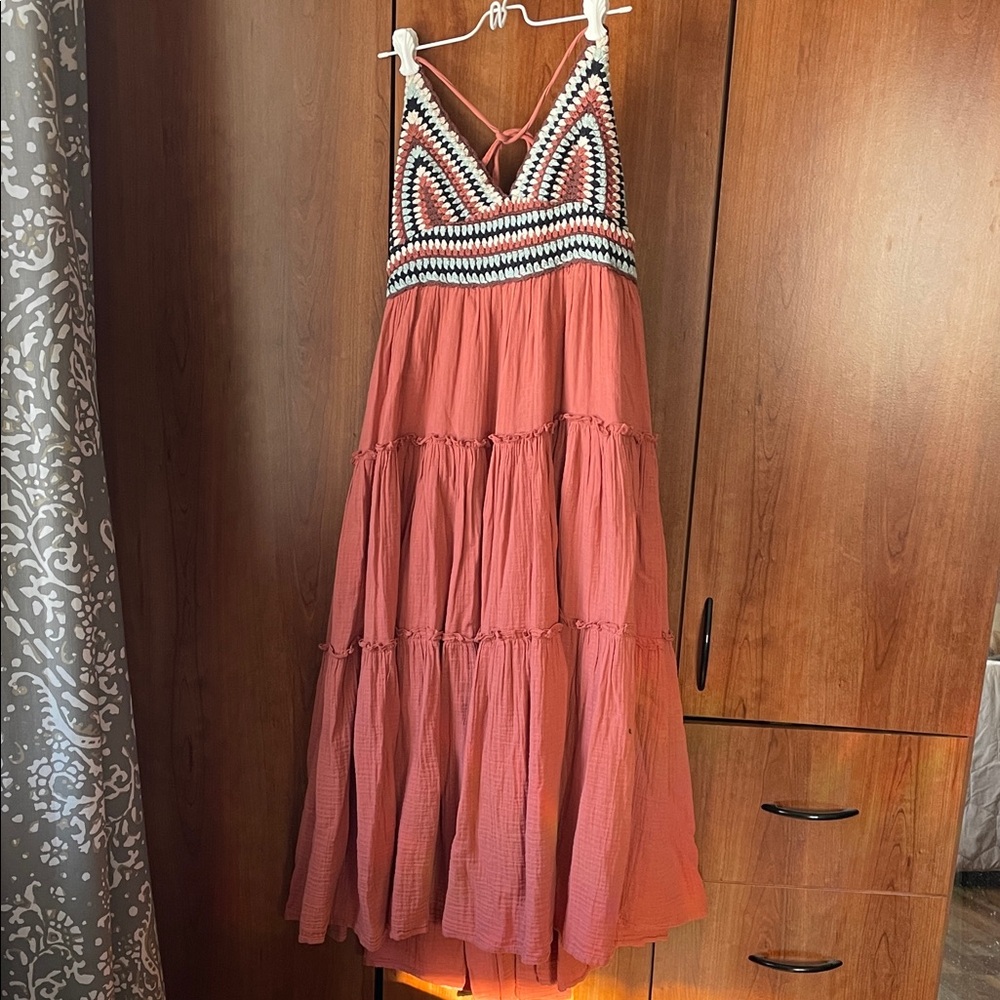 Lucky Brand Coral Maxi Dress